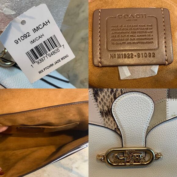 LIMITED EDITION Coach Jade Messenger Patchwork - Picture 8 of 11